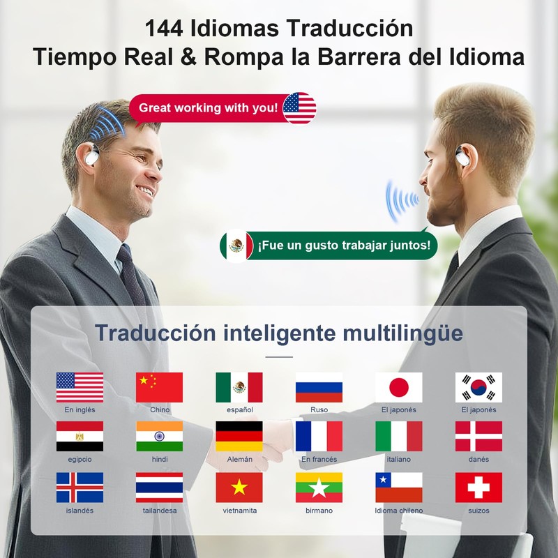 Dolisbie Auriculares de Traducción de Lenguaje AI, Language Translator en