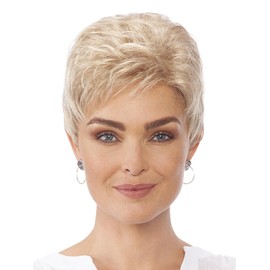 Lofty Ellen High Quality Synthetic Hair Wig Real Human Hair Mixed Medium Blonde Light Blonde