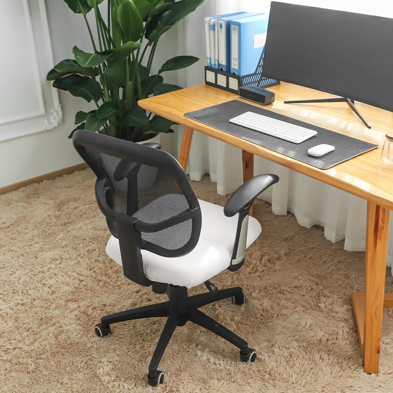 FORCHEER Waterproof Office Chair Seat Covers PU Strech Computer Desk