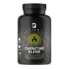 Carnitina de 180 Cpsulas con Caf Verde, Carnitina, Vinagre de Manzana, CLA y Picolinato de Cromo. Carnitine Blend B Life.                             