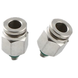 Pneumatic VA Plug-In Fitting M5 to 6 mm Pneumatic Hose Stainless Steel V2A Plug Connection (M5-6 mm)