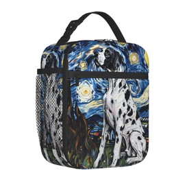 ainori Reusable Cool Dog Lunch Box for Kids Girls Boys Women Adult, Insulated Great Dane Lunch Bag,Polyester Cooler Handbags Case for School Picnic Work Travel Outdoor Beach or Hiking