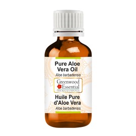 Greenwood Essential Pure Aloe Vera Oil (Aloe Barbadensis) Therapeutic Quality for Hair, Skin and Aromatherapy 10 ml (0.33 oz)