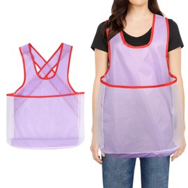 Niuoppy Portable Drying Clothes Apron, Clothes Drying Apron Reduce Bending, Sleeveless Laundry Apron, Portable Laundry Organizer, Gardening Apron Fruit Picking Bag (Purple)