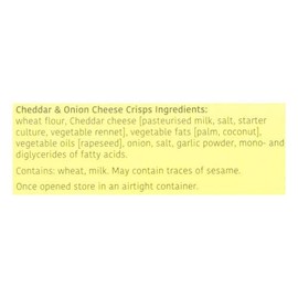 Roka The Original Cheese Biscuits, Cheddar & Onion Cheese Crisps, 2.46 Ounce (Pack of 8)