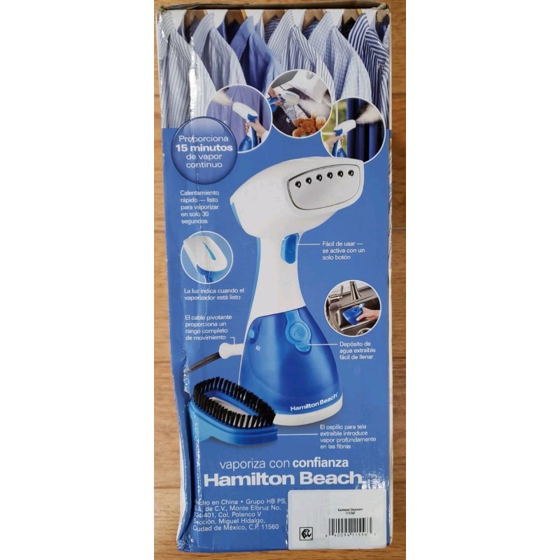 Hamilton Beach Handheld Garment Steamer Steam Pump 1,000W