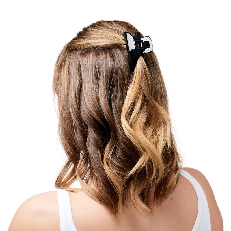 7cm Premium Acetate Jaw Clip (Black)