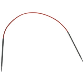 Chiaogoo Stainless Steel Regular Red Circular Knitting Needles: US Size 1, 9-Inch Cable (Metric Size 2.25, 23cm Cable) by ChiaoGoo