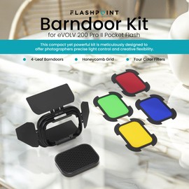 Flashpoint Barndoor Kit for eVOLV 200 Pro II Pocket Flash