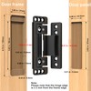 Hidden Door Hinges 2pack Ultra-Thin Hidden Hinges for Secret Door