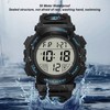 Men Digital Watch with Calendar and Alarm Clock Waterproof Nightlight