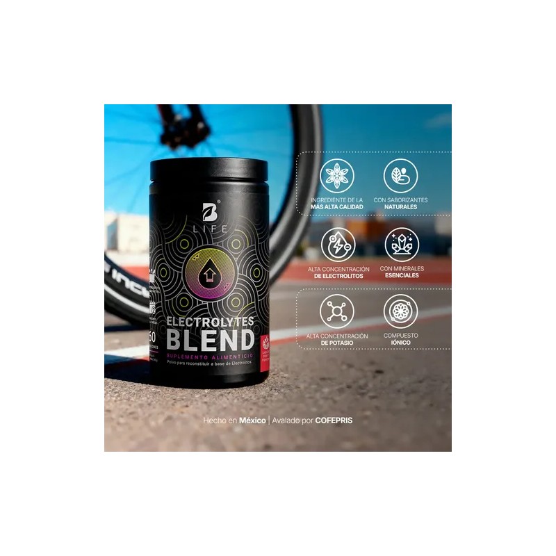 Electrolitos De 60 Servicios. Electrolytes Blend. B Life. Sabor Fruit