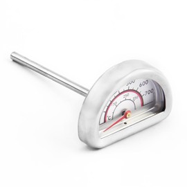 Thermometer Compatible with Omnia Oven, Precise Stainless Steel Oven Thermometer for Grill and BBQ with 7 cm Probe, Thermometer Cooking from 0°C to 400°C for Grill and Baking Results