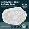 PAMI Tall 13-Gallon Kitchen Drawstring Trash Bags [90-Pack, White] -
