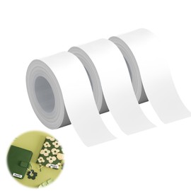 3 Volumes Thermal Label Tape 15 mm x 4 m Customised Label Printing Paper Waterproof Label Tape Paper Compatible with PRT Qutie/Makeid L1 Q1 E1 Label Printer for Home, Office, School