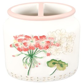 Spring Toothbrush Holder - Ceramic Bathroom Countertop Accessory