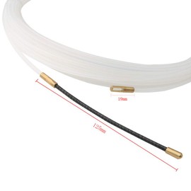 RUNCCI-YUN 15M Fish Tape Ribbon Threader Puller Pull Head, Electrical Wire Threader