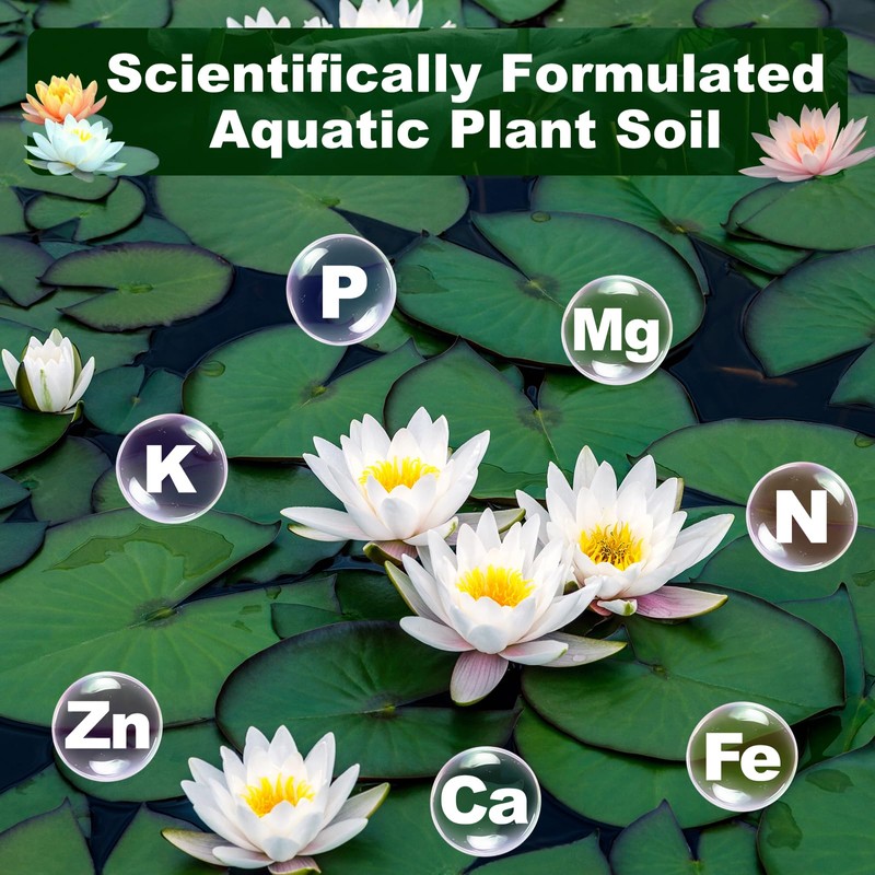 Aquatic Plant Soil for Water Lily & Lotus – Clay-Based,