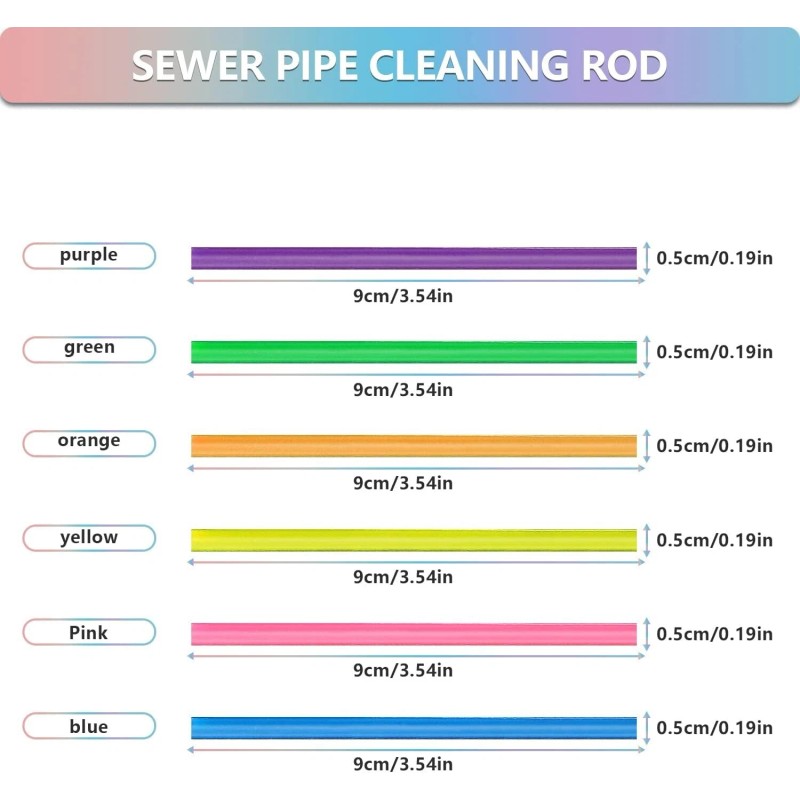 Sticks 72 Pack Sani Sticks – Drain Cleaner & Deodorizer,