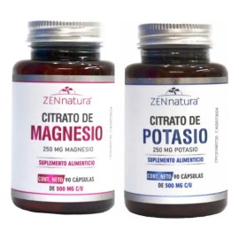 Citrato De Magnesio Y Citrato De Potasio Combo Energía Sabor Sin Sabor