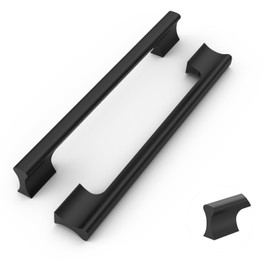 FILTA 10 Pack Matte Black 7.5 Inch(192mm) Kitchen Cabinet Handles,Black Cabinet Pulls Cabinet Hardware for Cabinets Cupboard Drawer