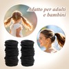 200 Pezzi Elastici per Capelli, 2mm Legami Coda di Cavallo