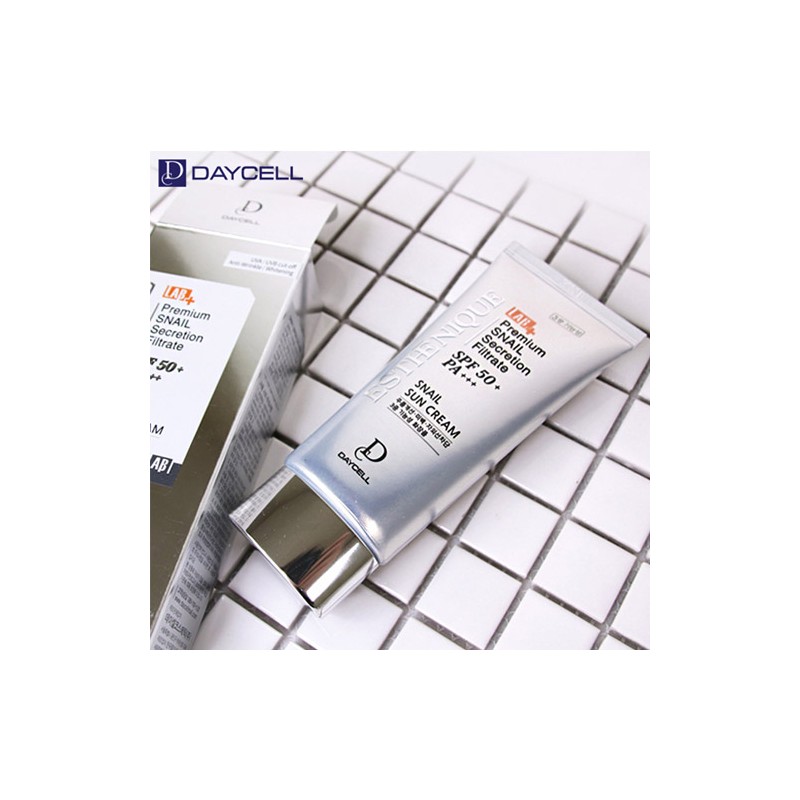 Daycell Estenique Snail Sun Cream 70g (SPF50+) Non-sticky tone-up whitening