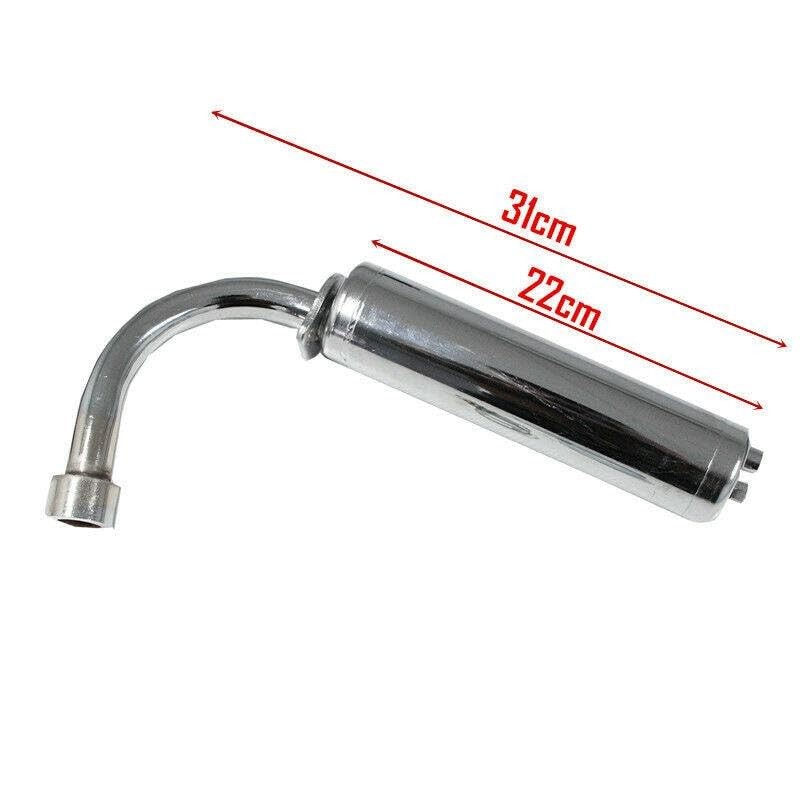 TDR Exhaust Muffler Pipe for 2 Stroke 100CC Engine Kit