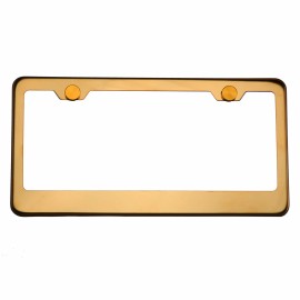 Aftermarket Products T304 Stainless Steel Mirror Stainless Steel License Plate Frame Rose Gold