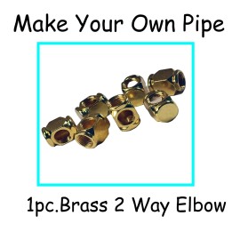 1 Pc. 2 Way Elbow Brass Pipe Parts Make Your Own BOGO Buy 2 Get 1 Free