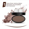 EONFAVE Eyebrow Stencil, Eyebrow Stamp, Waterproof, Dark Brown Eyebrow Powder