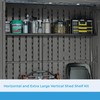 Suncast Horizontal and XL Vertical Shed Shelf Kit, Space-Saving Shelf