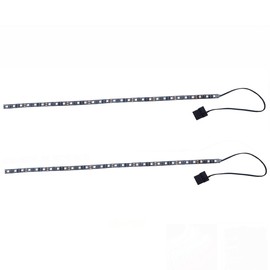 Vrabocry LED Strip Yellow Computer Lighting Molex Connector, 2 Pieces 50 cm LED Strip for PC Case Lighting Set