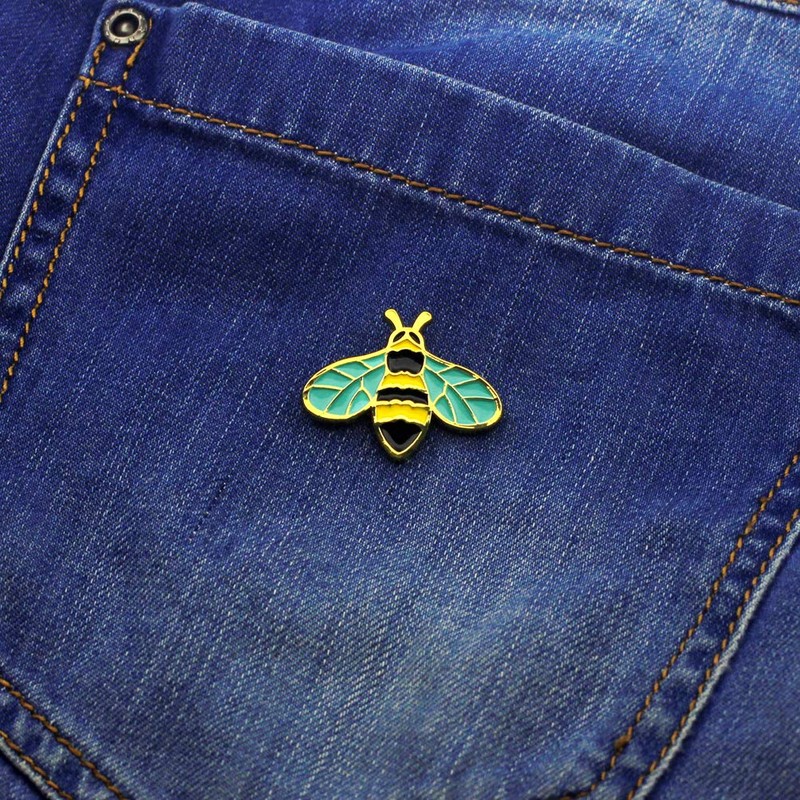 Honey Bee Enamel Pin - Nature Animal Mini Badge Cute