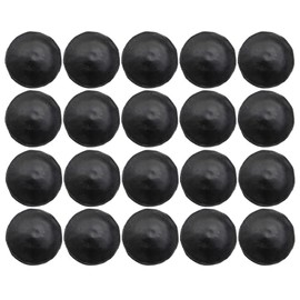 WINSOON 20pcs Magnetic Decorative Garage Door Clavos for Carriage House Entry Door Hardware, Magnet Mount, Black Faux Hinges Curb