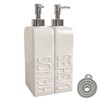 Karisky Soap Dispenser Set with Stainless Steel Pump, 2 Pack