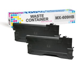 Compatible Waste Container for Sharp MONOCHROME MX-609HB, MX609HB, MX-M2630, MX-M3050, MX-M3070, MX-M4050, MX-M4070, MX-M5070, MX-M2651, MX-M3071,MX-M3571 MX-M4071 Black and White Printers