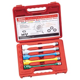 Genius Tools 5 Piece 1/2" Dr. Torque Extension Bar Set TO-405EXT