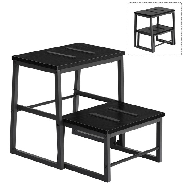 LIANTRAL 2 in1 Folding Step Stool for Adults Kids, Sturdy