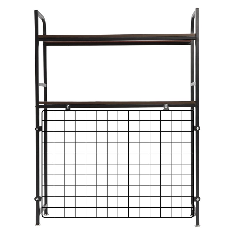 BENTFL Computer Desktop Bookcase, 2-Tier Desk Hutch, Multipurpose Countertop Storage