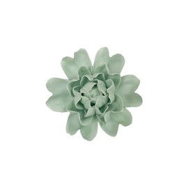 Luoyang Peony, 3.54" Ceramic Flower Wall Art, 3D Wall Hanging Decor,Artificial Flower Wall Sculpture，Handcrafted 3D Hanging Porcelain Flowers, Porcelain Flower Wall Décor (Light Green)