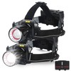 Aikertec Rechargeable Headlamp,Bright LED Head Lamp 7 Modes, Waterproof, 45°