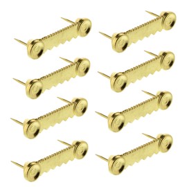 8pc Sawtooth Picture Hangers - Steel Picture Hanging Solutions Nail Less Push Pin Style, for Hanging Clock Paintings Artwork Frame Hooks – Made in Taiwan