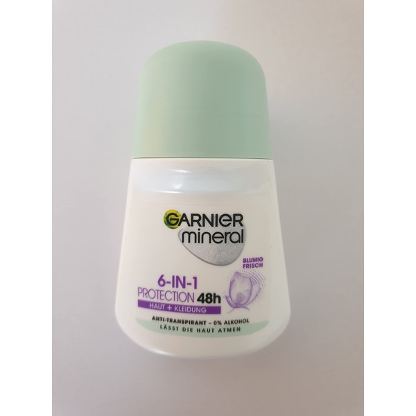 Garnier mineral Protection 5 Deo Roll -On, 6er Pack (6 x 50ml)