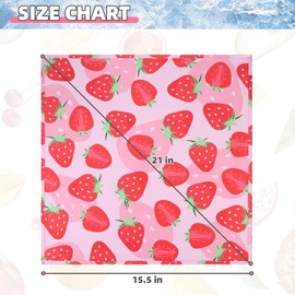 KOOLTAIL Dog Cooling Bandana 4 Packs - Kerchief Instant Ice Cooling for Summer Use Dogs Bibs Scarf for Small Medium Large Dogs Fruit S