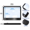 3X Reading Magnifier with LED Lights, Large Lightweight Magnifying Sheet