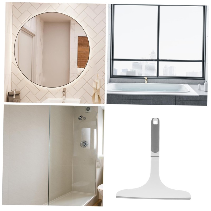 FOMIYES Shower Squeegee Glass Wiper with Ergonomic Handle Efficient Window