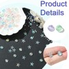 DanLingJewelry 180Pcs Colourful Starfish Shell Resin Decor Cabochon Iridescent Transparent