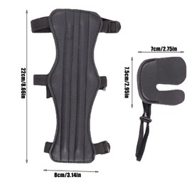 Forlush Archery Forearm Protection, Shooting Gloves Finger Protection, Archery Arm Guard, Adjustable for Archers, Shooting Enthusiasts and Beginners