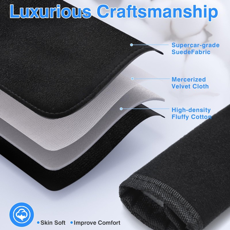 Extra Long Seat Belt Cover Pad, 27.5 inch 2025 Upgraded